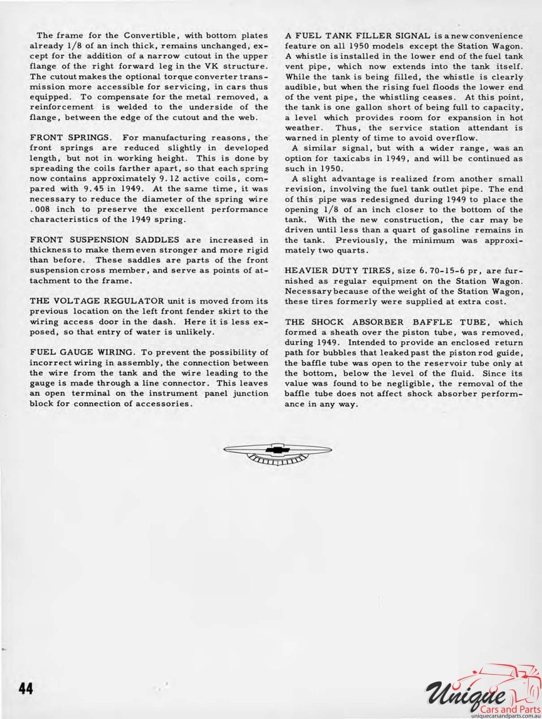 1950 Chevrolet Engineering Features Brochure Page 45